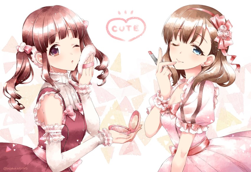 sakuma mayu and ogata chieri (idolmaster and 1 more) drawn by alpha_(yukai_na_nakamatachi)