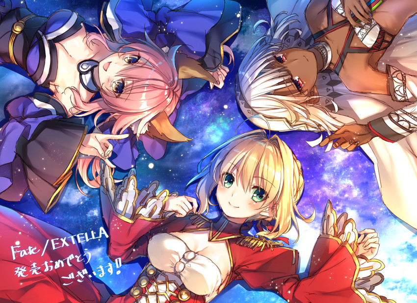 tamamo, nero claudius, tamamo no mae, and altera (fate and 2 more) drawn by toosaka_asagi