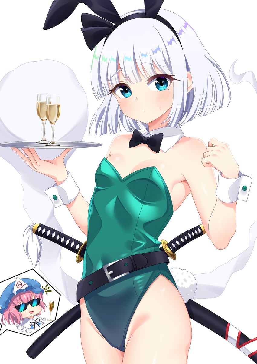 konpaku youmu and saigyouji yuyuko (touhou) drawn by cipher_(user_watm8555)