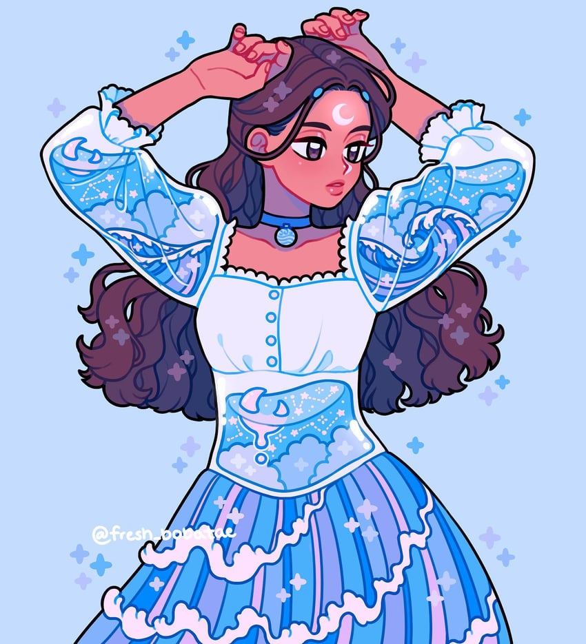katara (avatar legends and 1 more) drawn by emily_kim