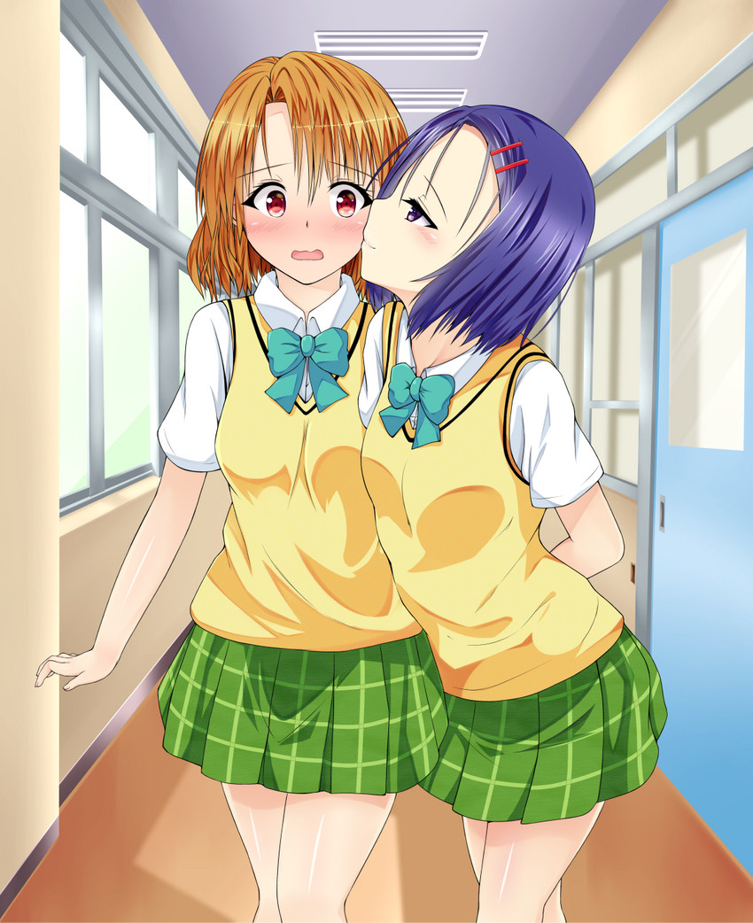 sairenji haruna and momioka risa (to love-ru) drawn by harusame_kiruke