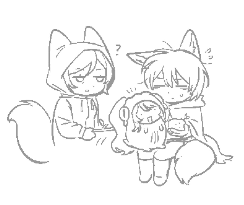 yi sang, hong lu, and outis (project moon and 1 more) drawn by ohzv