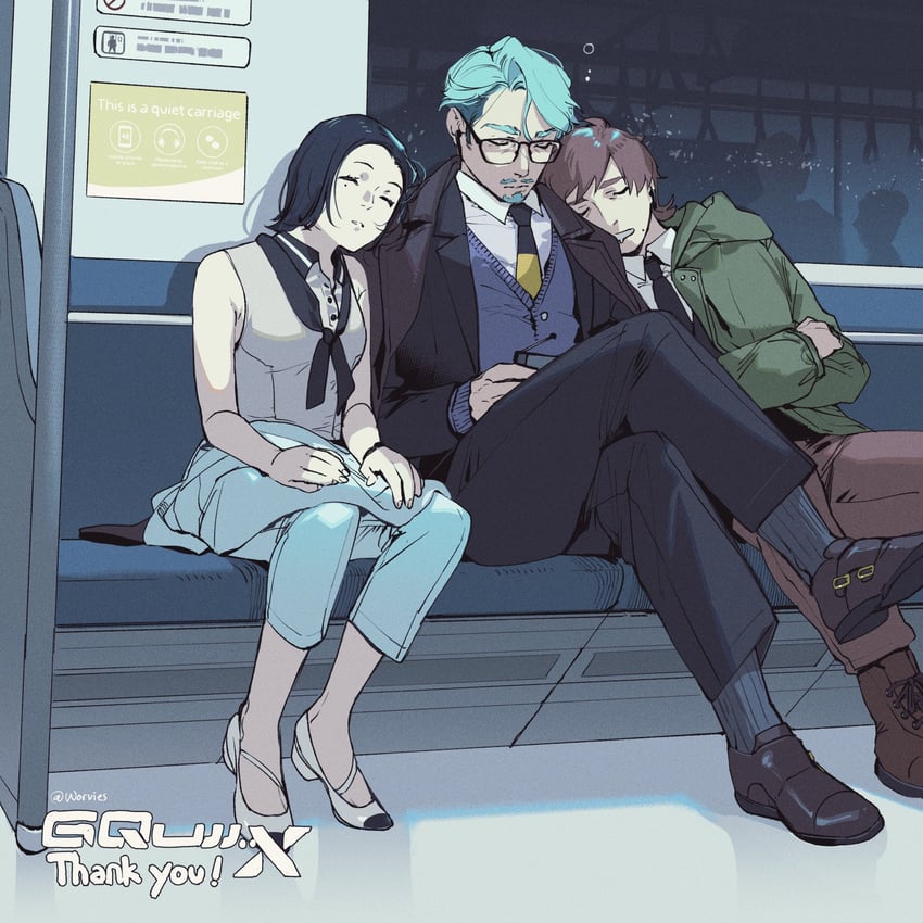 challia bull, comoli harcourt, and xavier olivette (gundam and 1 more) drawn by worvies