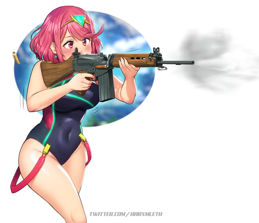 pyra (xenoblade chronicles and 1 more) drawn by mleth