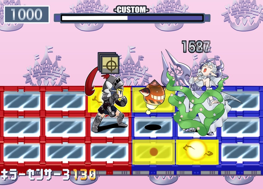 lovely labrynth of the silver castle and knight (yu-gi-oh! and 3 more) drawn by sawan_cutman