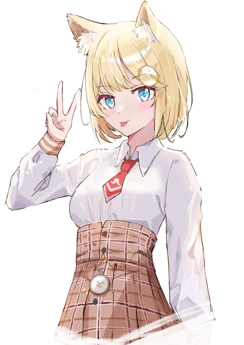 watson amelia (hololive and 1 more) drawn by hiragi_1014