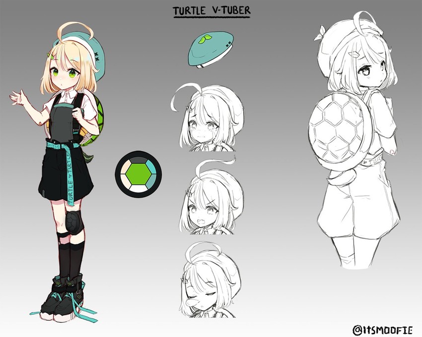 fen (indie virtual youtuber) drawn by moofie_(artist)