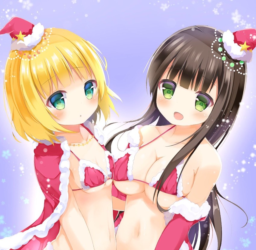 kirima syaro and ujimatsu chiya (gochuumon wa usagi desu ka?) drawn by maru_usagi_(maruusagi22)