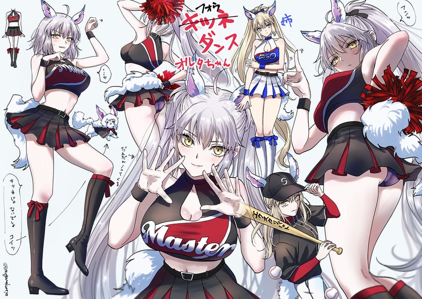artoria pendragon, jeanne d'arc alter, jeanne d'arc, saber alter, and fou (fate and 1 more) drawn by omizu_(omz)