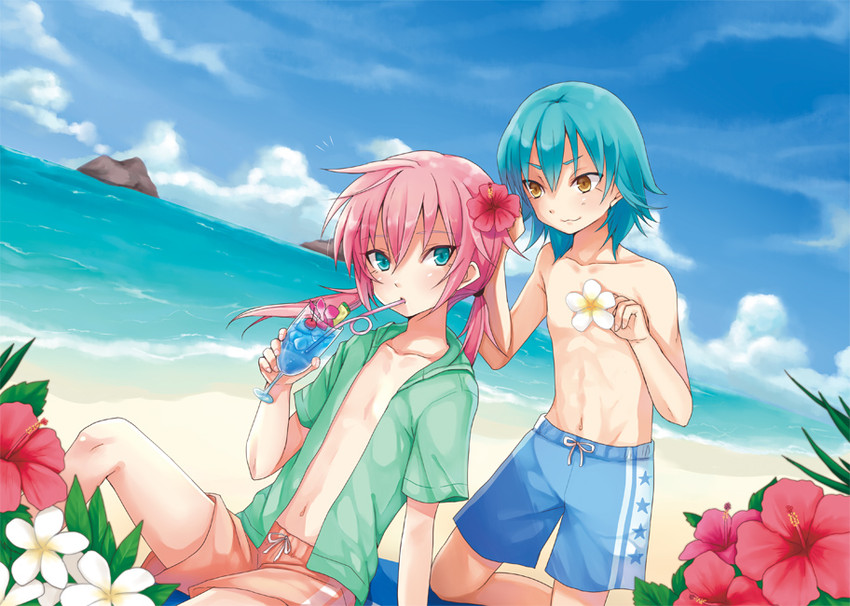 kirino ranmaru and kariya masaki (inazuma eleven and 1 more) drawn by riyu_(yulevy)