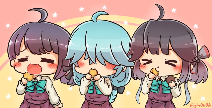 fujinami, hamanami, and hayanami (kantai collection and 1 more) drawn by asimo953