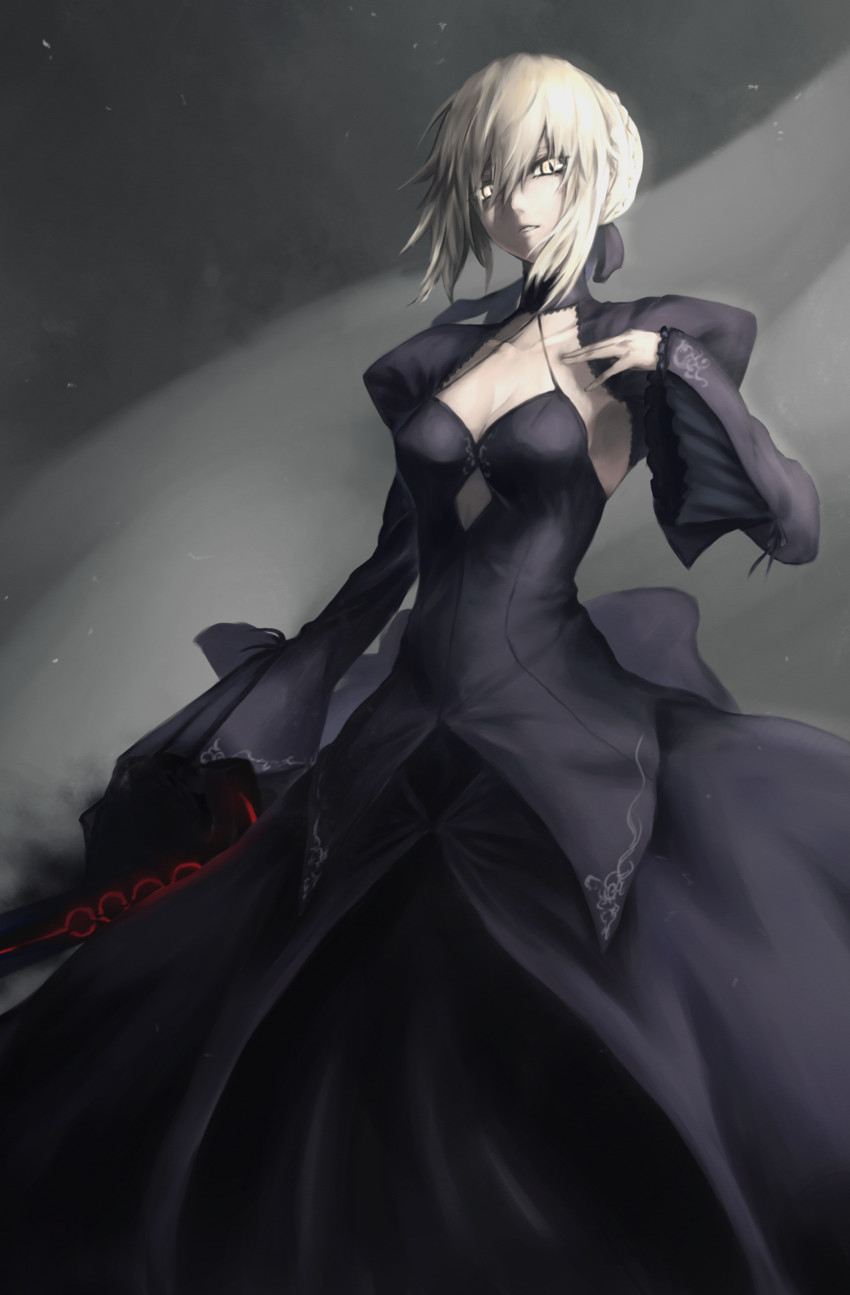 artoria pendragon and saber alter (fate and 2 more) drawn by na_(oagenosuke)