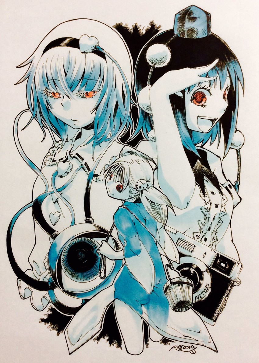 shameimaru aya, komeiji satori, and kisume (touhou) drawn by aozora_taf