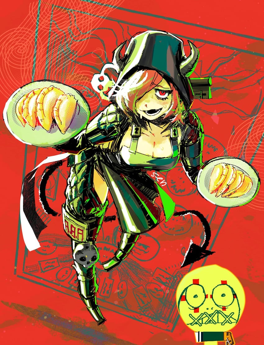 a.b.a, nikaidou, and paracelsus (guilty gear and 2 more) drawn by 4th_chaos_emerald