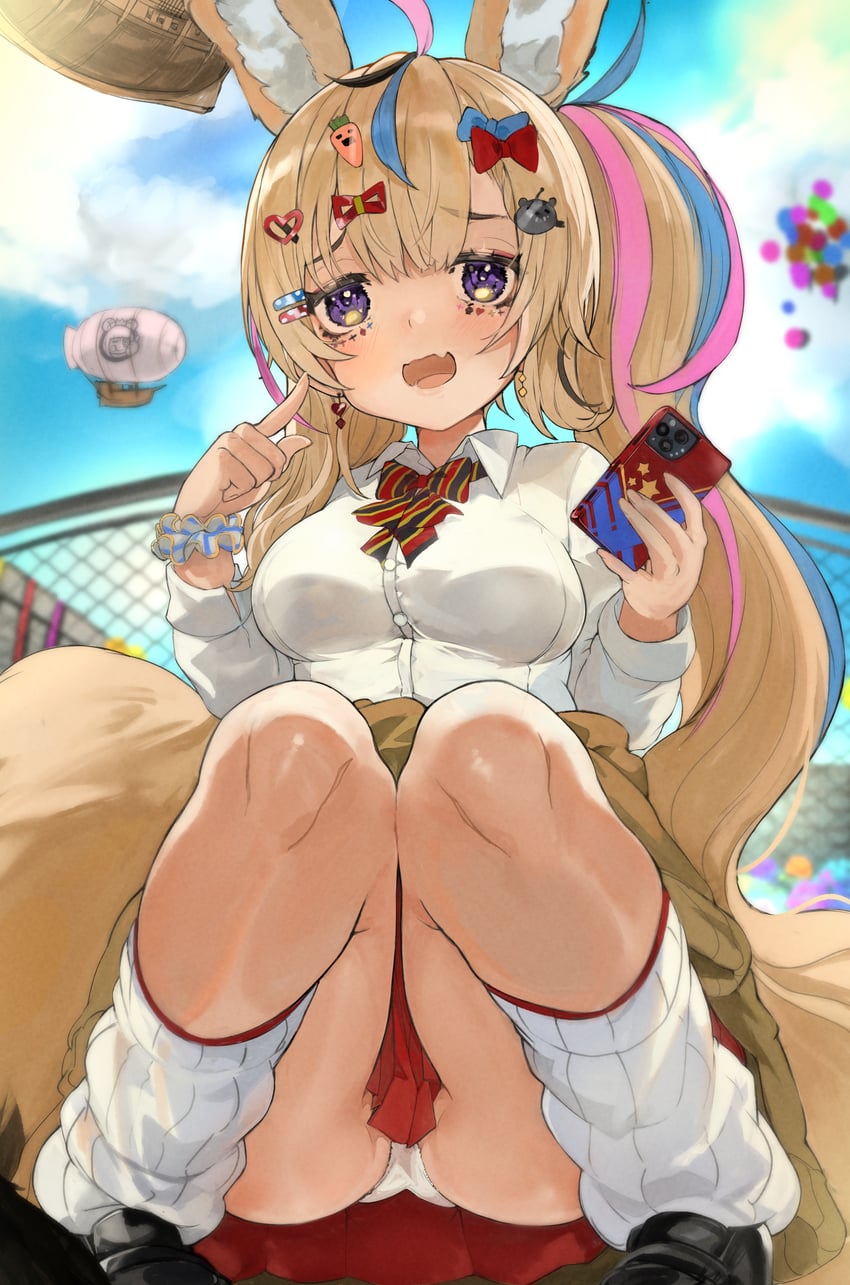 omaru polka, ssrb, and nekko (hololive) drawn by minus_zero69