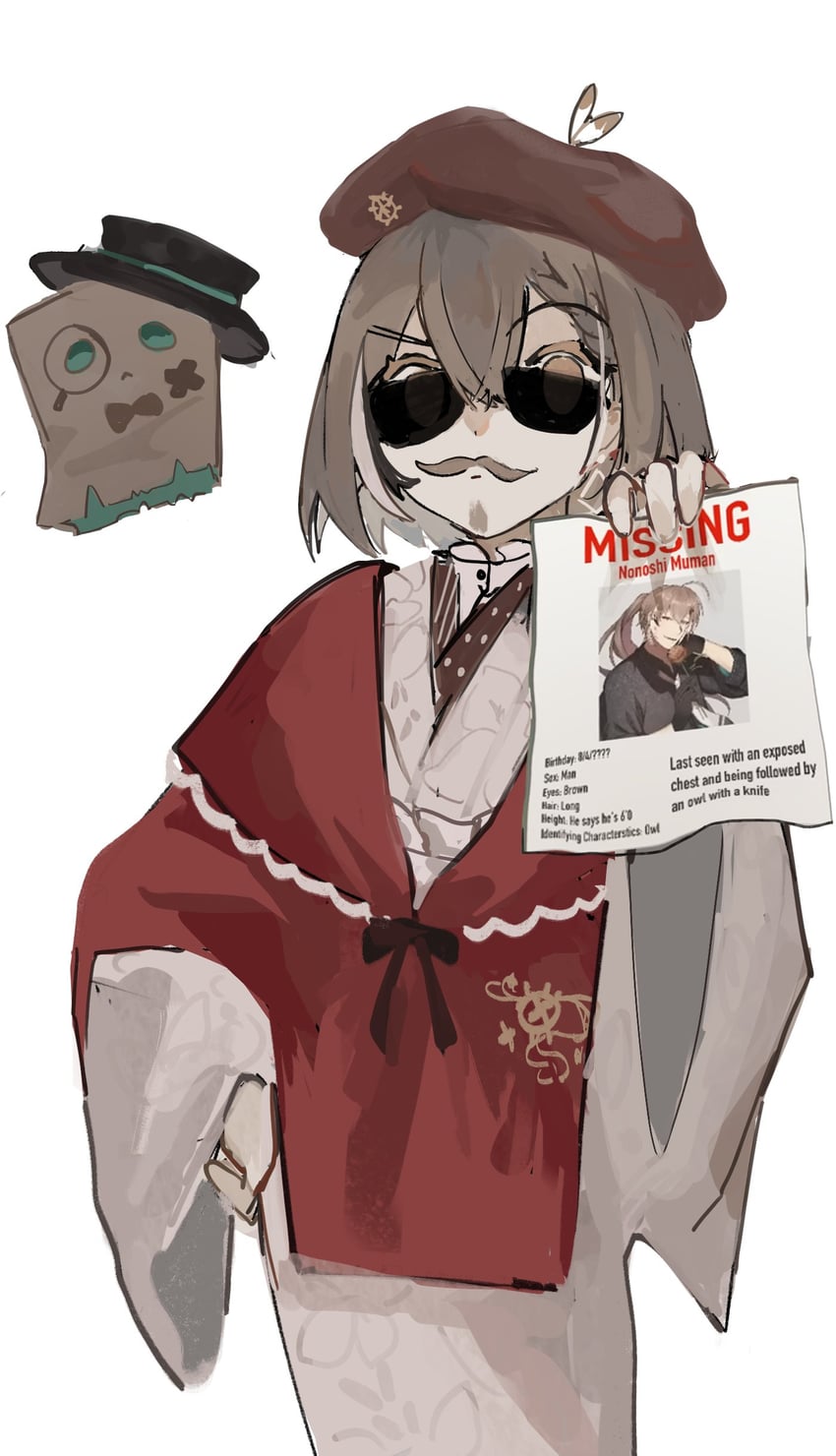 nanashi mumei, friend, and nanashi muman (hololive and 1 more) drawn by eimmii