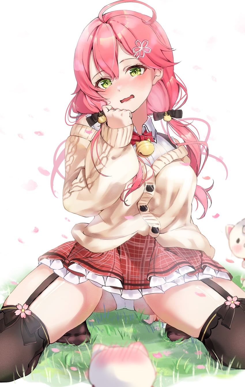 sakura miko and 35p (hololive) drawn by nijiiro_2525_07