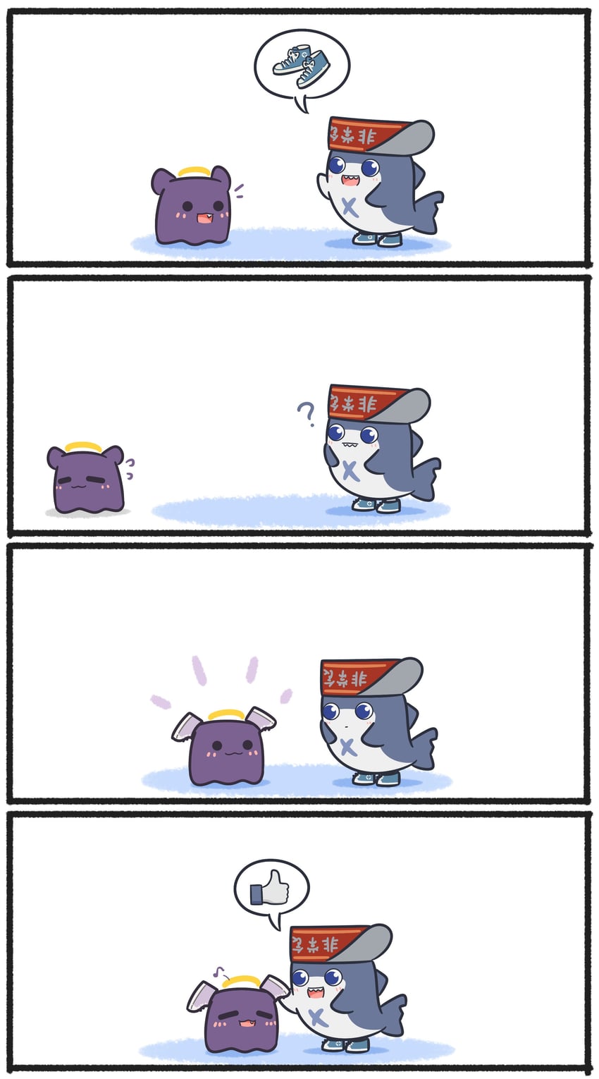 takodachi and bloop (hololive and 1 more) drawn by mpien