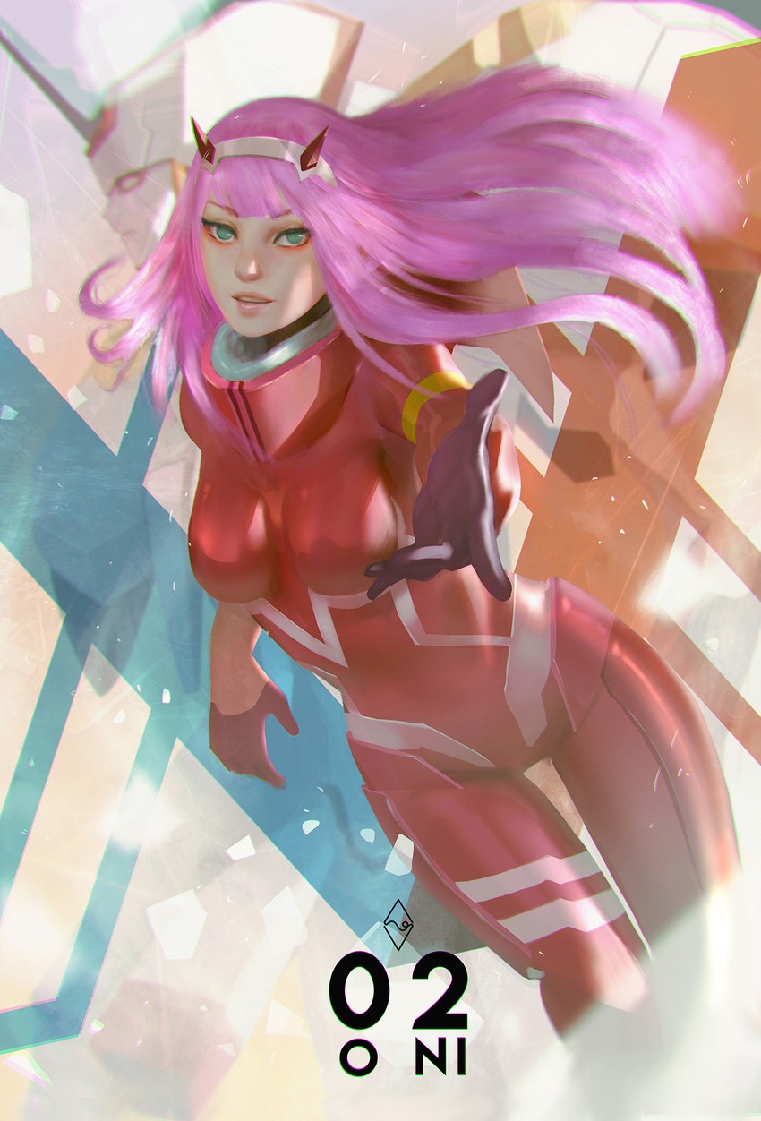 zero two (darling in the franxx) drawn by fahmi_fauzi