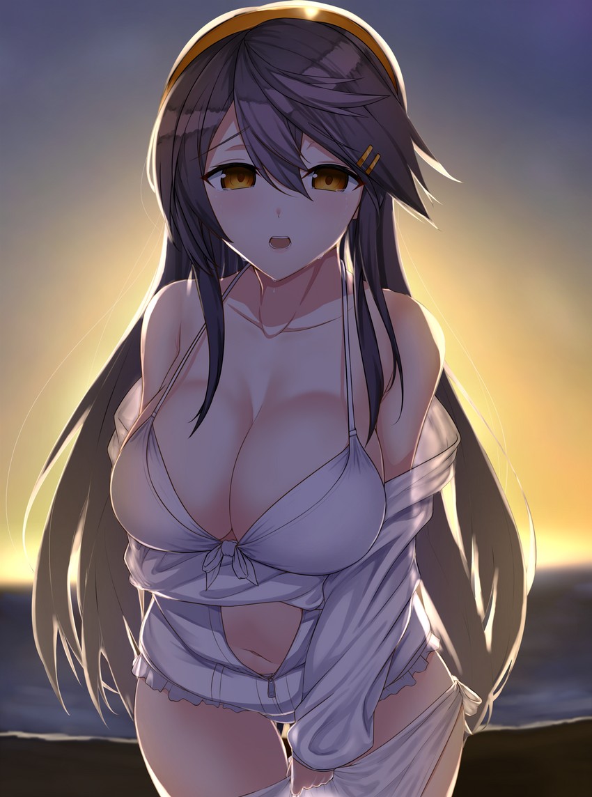 haruna (kantai collection) drawn by utsumi_karmin