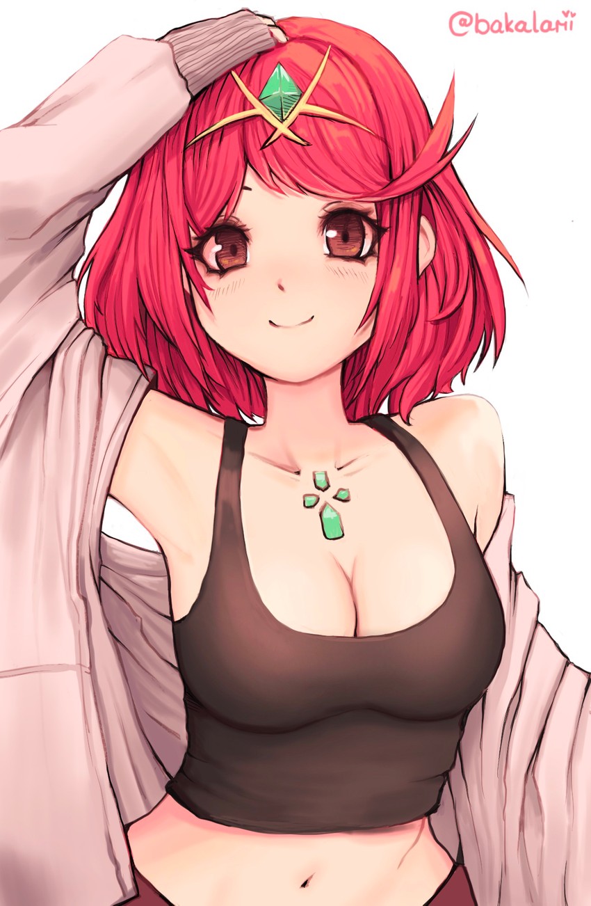 pyra (xenoblade chronicles and 1 more) drawn by akalari