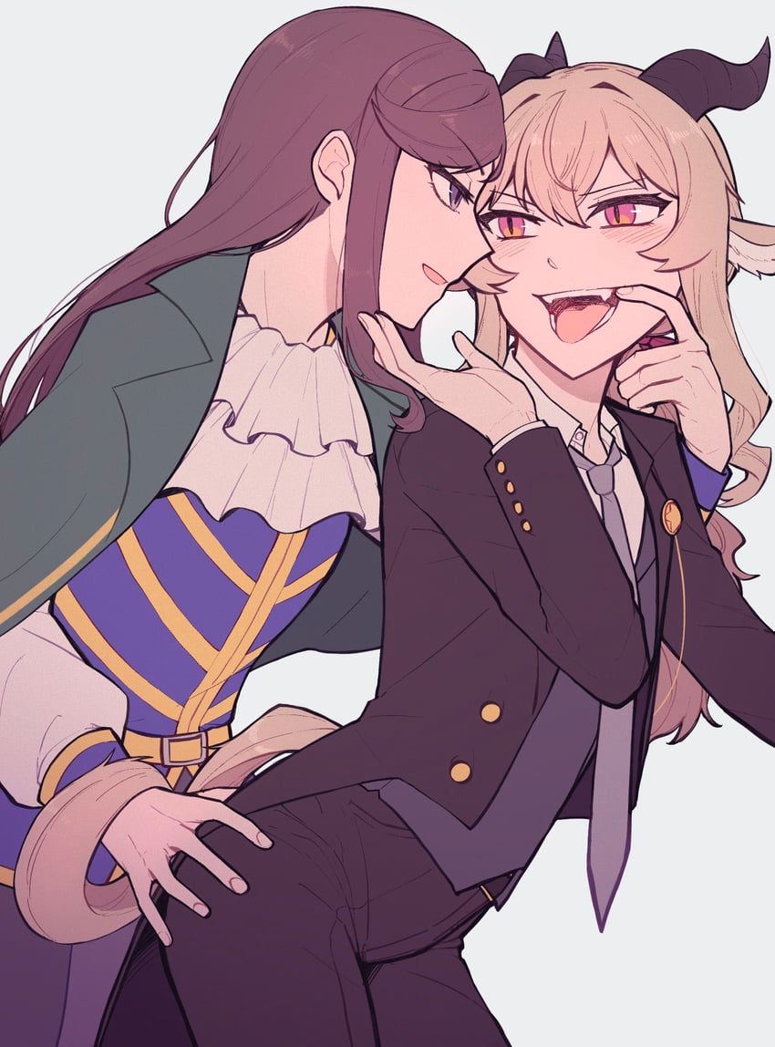 saijou claudine and tendou maya (shoujo kageki revue starlight) drawn by rickonrk