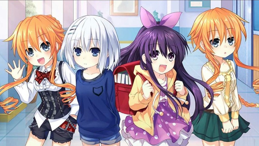 yatogami tohka, tobiichi origami, yamai kaguya, and yamai yuzuru (date a live)