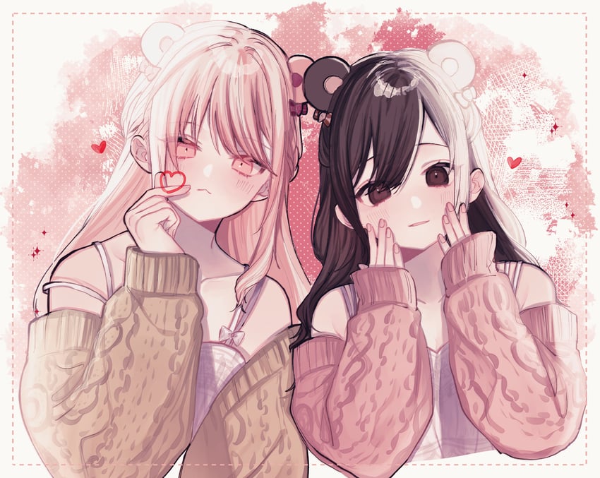 shinonome ena and akiyama mizuki (project sekai) drawn by nogi_tre