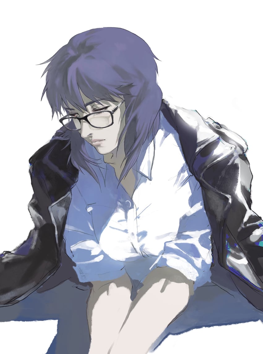 kusanagi motoko (ghost in the shell and 1 more) drawn by aizheajsee