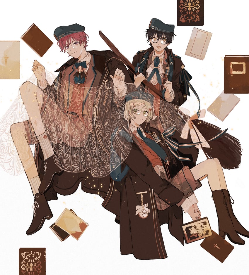 snow, riquet, and chloe collins (mahoutsukai no yakusoku) drawn by 22kolink
