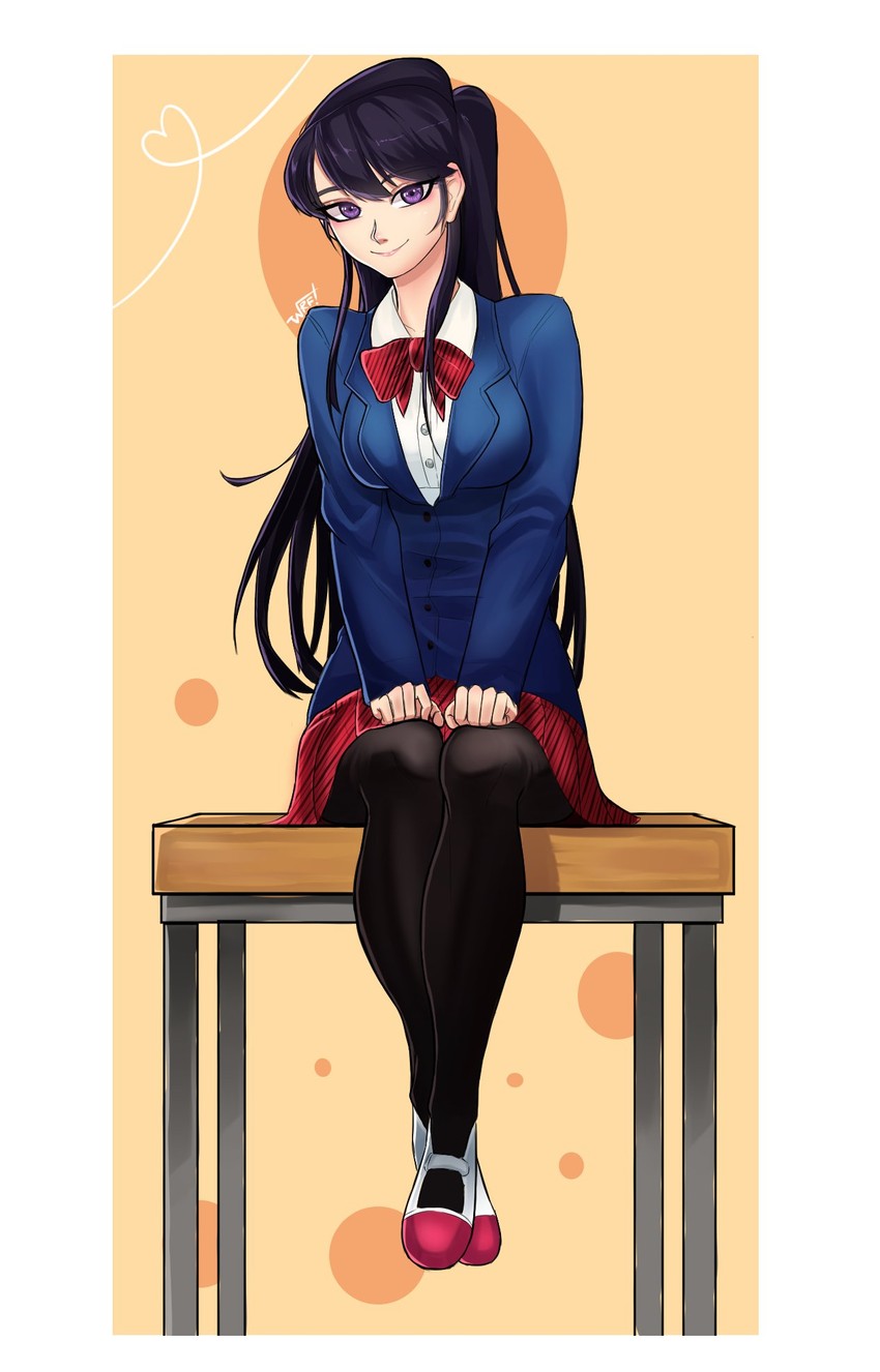 komi shouko (komi-san wa komyushou desu) drawn by warfakaid