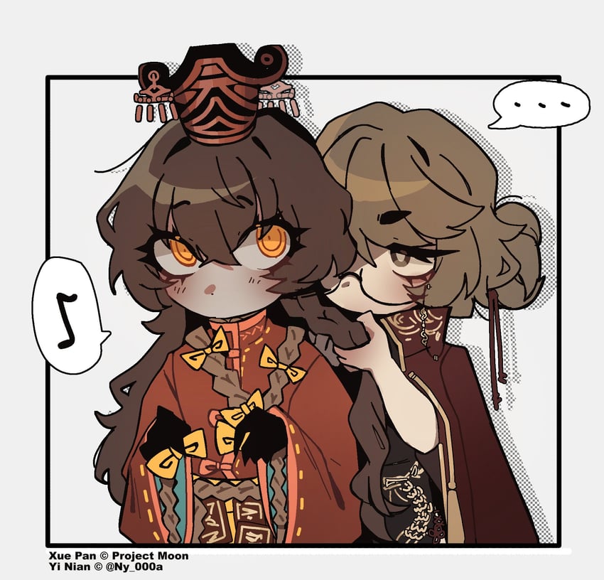 xue pan and guo yitao (original and 2 more) drawn by ny_000a