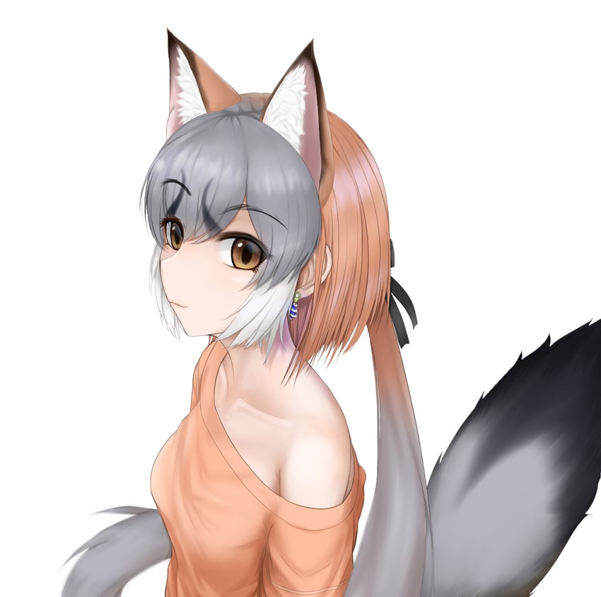island fox (kemono friends and 1 more) drawn by yongdogi