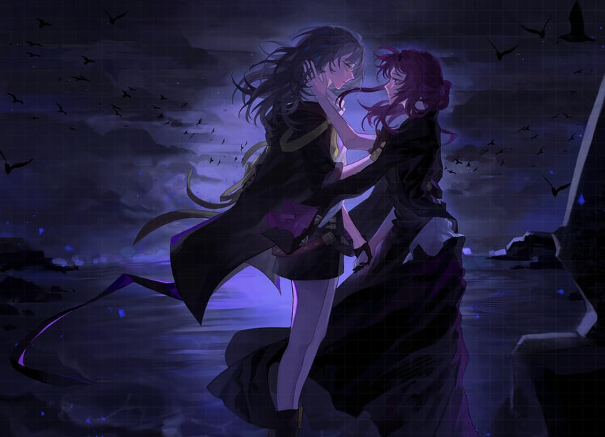 trailblazer, stelle, and kafka (honkai and 1 more) drawn by autrisan