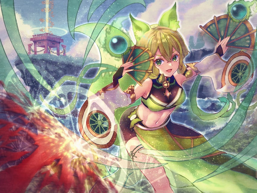 hu-li the jewel mikanko (yu-gi-oh!) drawn by fujino_123
