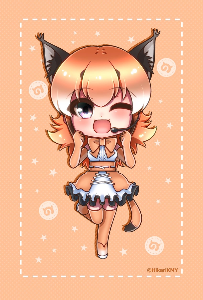 caracal (kemono friends and 1 more) drawn by hikarikmy