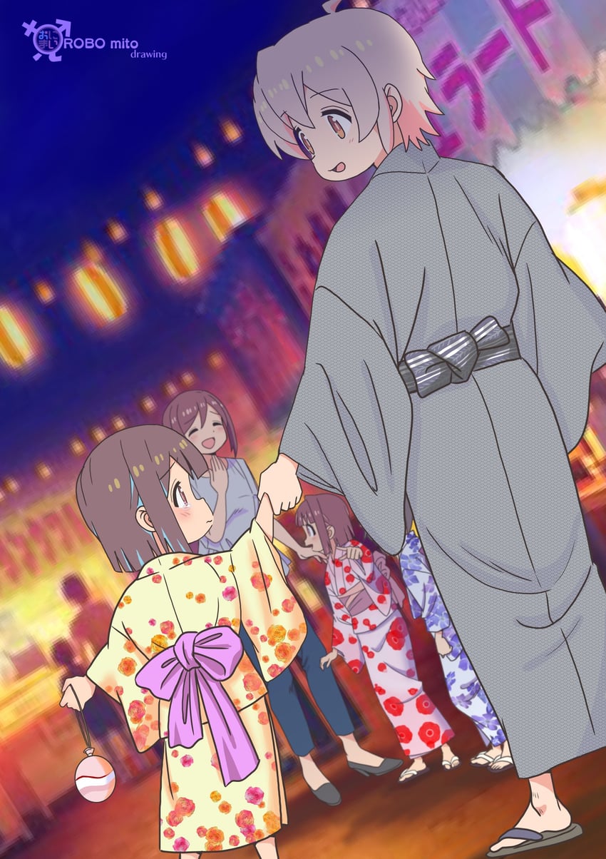 oyama mahiro, oyama mihari, hozuki momiji, and hozuki kaede (onii-chan wa oshimai!) drawn by robomito