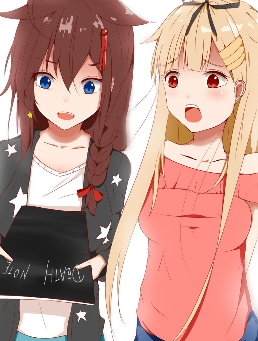 shigure, yuudachi, shigure kai ni, and yuudachi kai ni (kantai collection and 1 more) drawn by ggininder