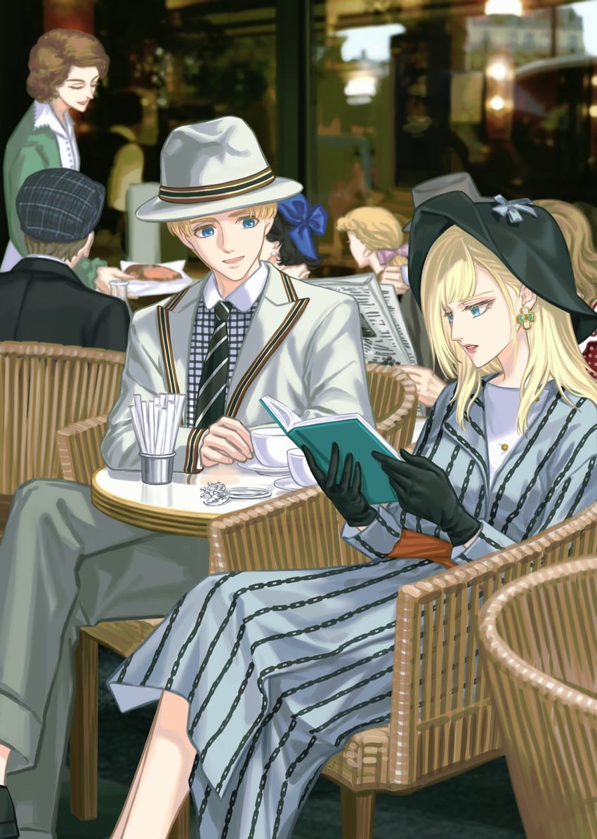armin arlert and annie leonhart (shingeki no kyojin) drawn by yi_(199702090505)