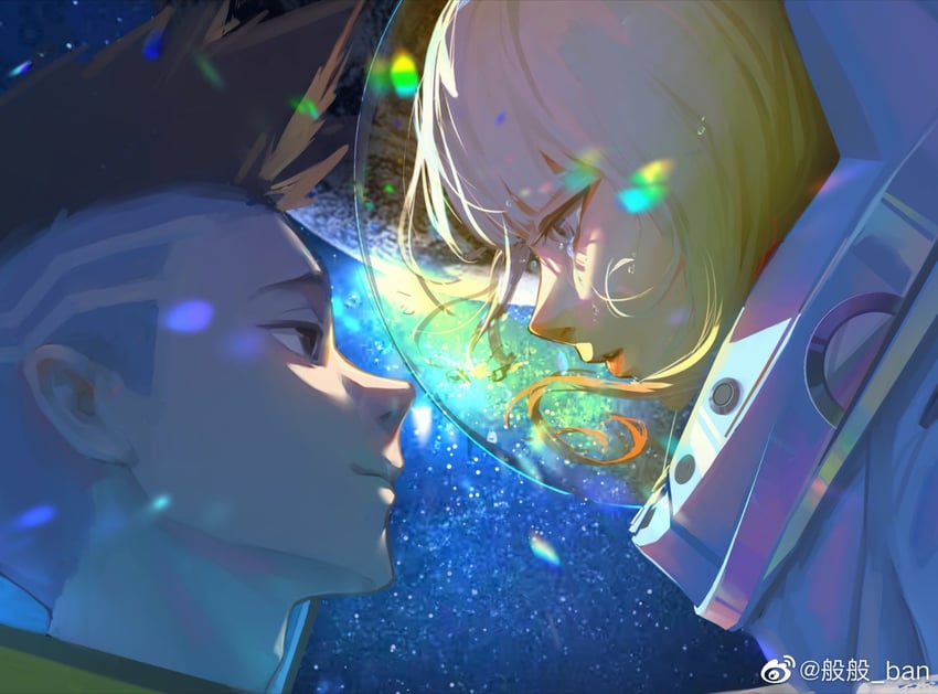lucy and david martinez (cyberpunk and 1 more) drawn by banban_ban_(7776471186)