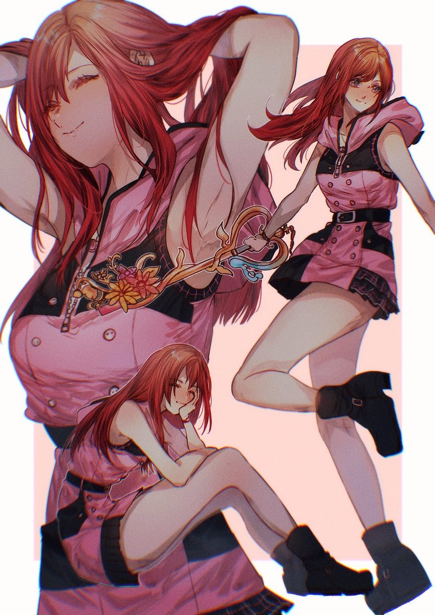 kairi (kingdom hearts and 1 more) drawn by sera_(serappi)