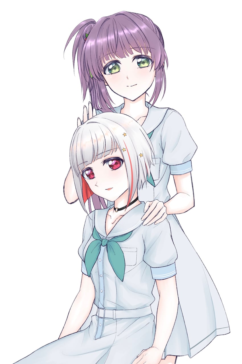 otomune kozue and yugiri tsuzuri (love live! and 1 more) drawn by aegis_zan