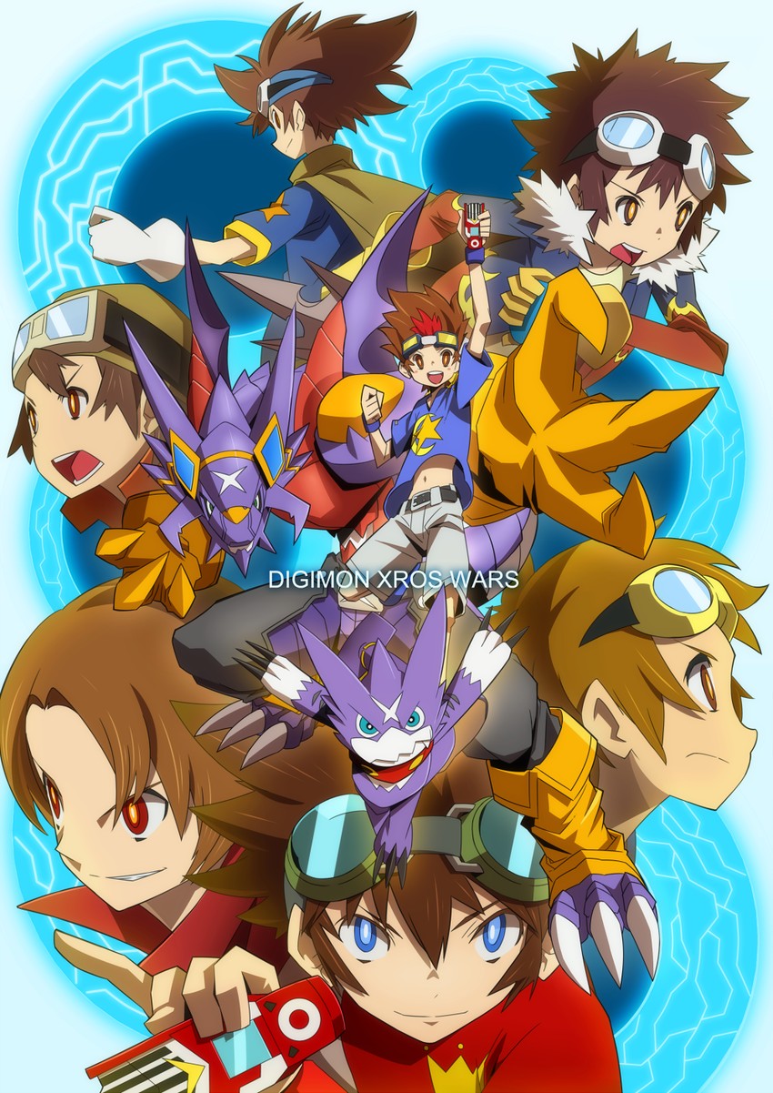 yagami taichi, motomiya daisuke, matsuda takato, kanbara takuya, daimon masaru, and 4 more (digimon and 6 more) drawn by hajime_(hajime-ill-1st)