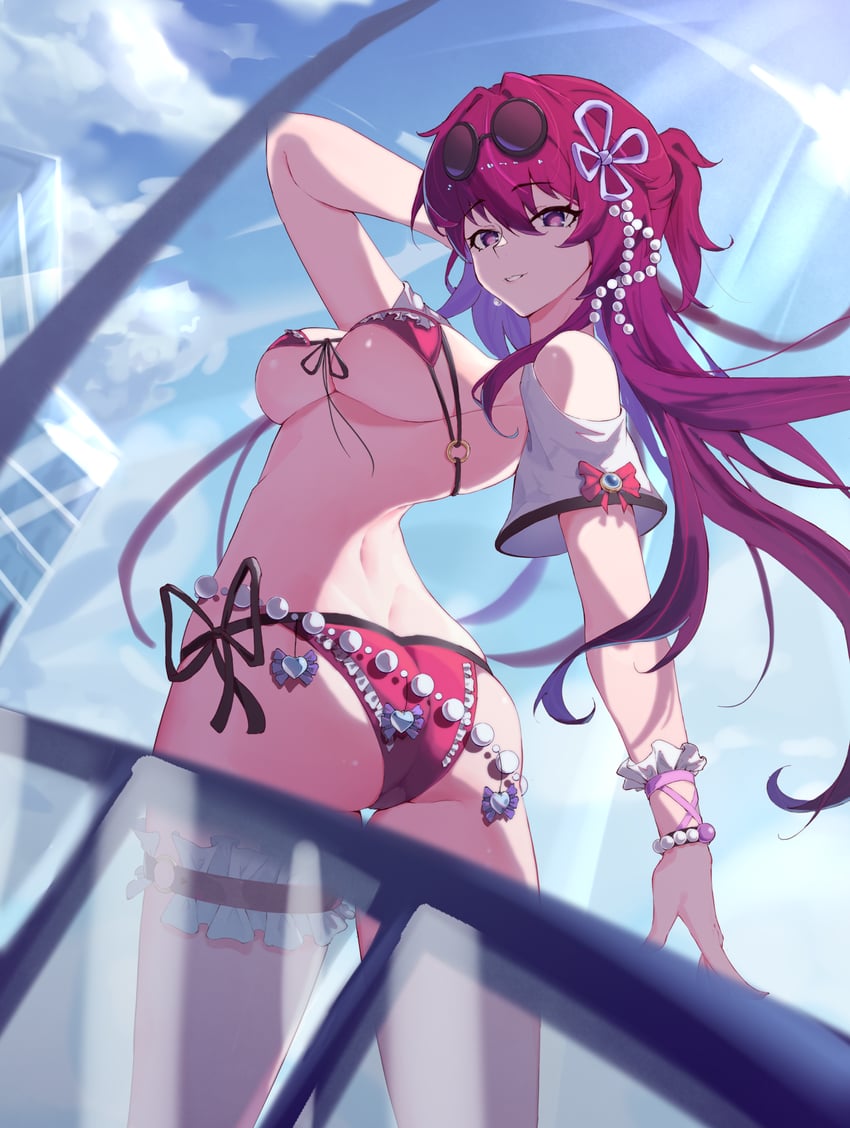 kafka (honkai and 1 more) drawn by chahu_pao