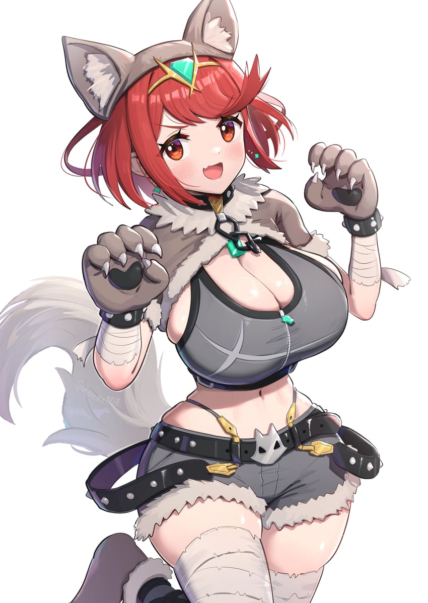pyra (xenoblade chronicles and 1 more) drawn by gonzarez