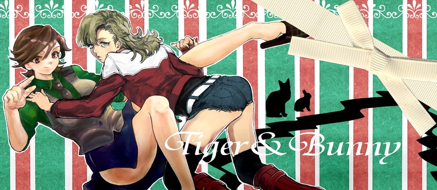 barnaby brooks jr. and kaburagi t. kotetsu (tiger & bunny) drawn by monokuro51