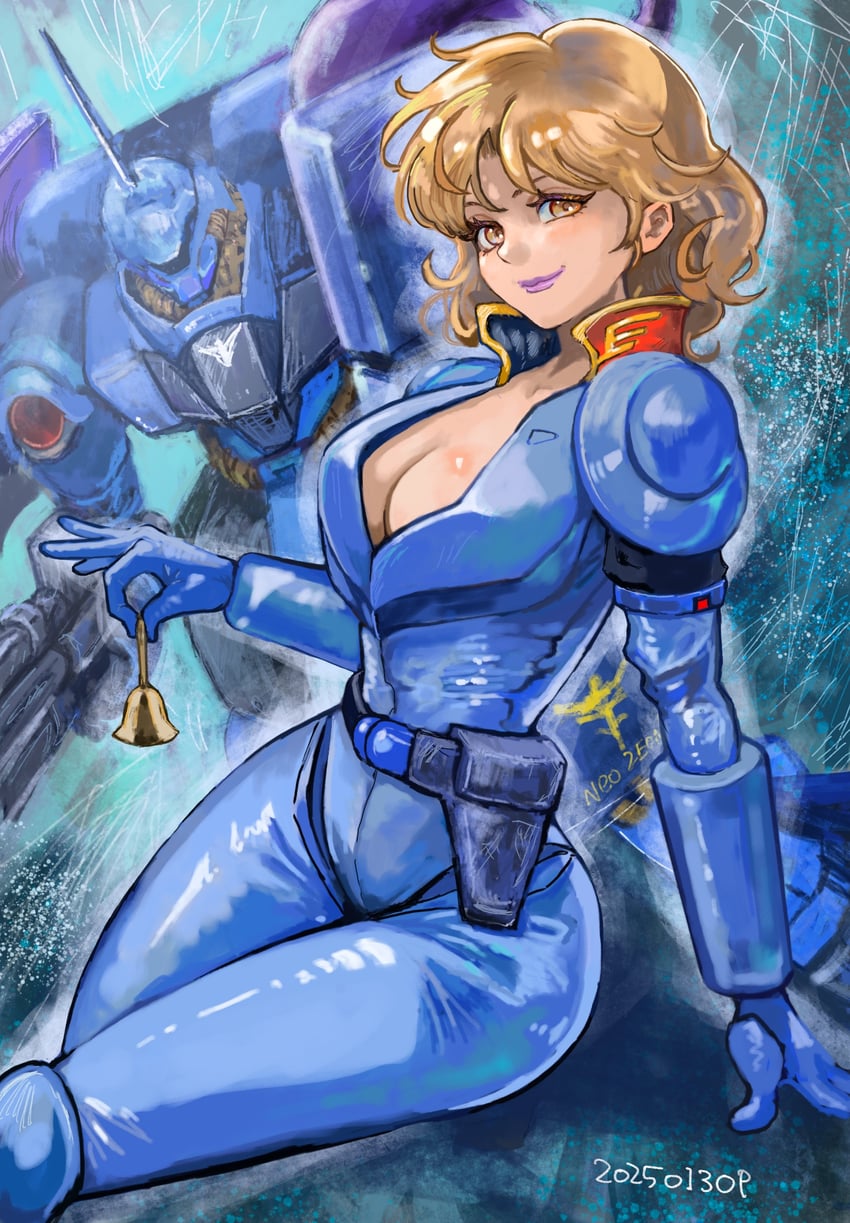 geara doga and rezin schnyder (gundam and 1 more) drawn by okrdisk2000