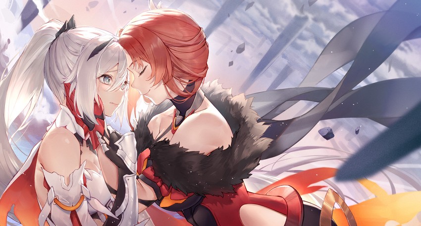 kiana kaslana and murata himeko (honkai and 1 more) drawn by arl