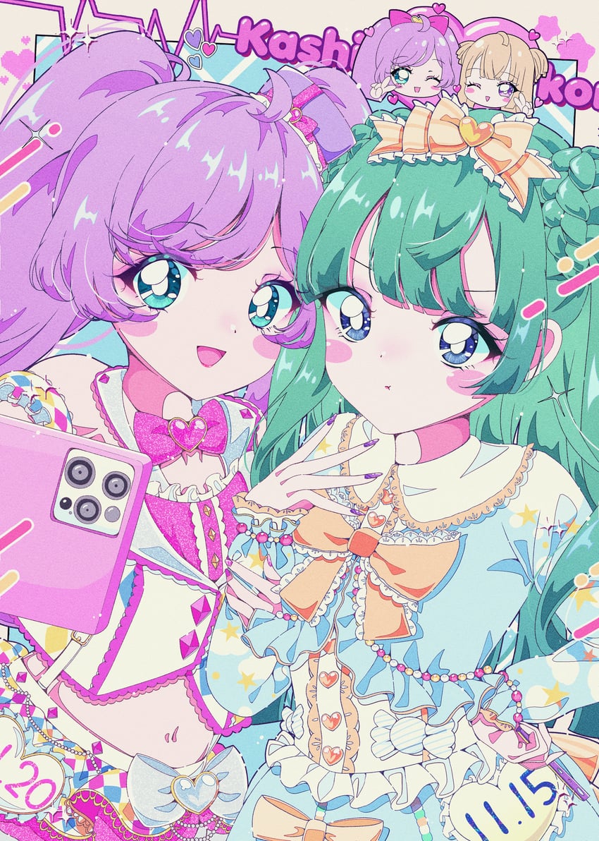 manaka laala and tsukikawa chili (pretty series and 1 more) drawn by milon_cas