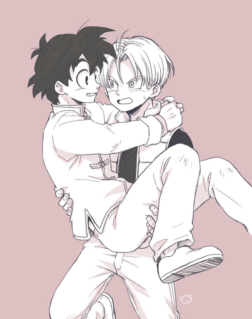 trunks and son goten (dragon ball and 2 more) drawn by ayata-haikyu